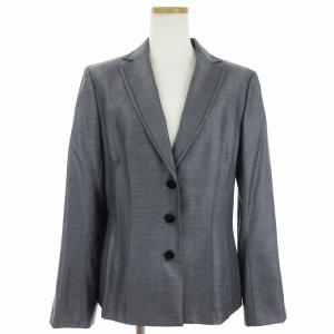 LANVIN COLLECTION スーツ セットアップ ジャケット パンツ ウール シルク混 グレー 40 L相当