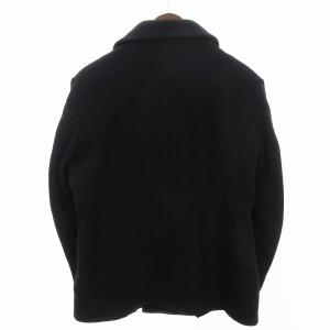 OLD JOE Pコート ピーコート ヘリンボーン 裏起毛 ウール 黒 ブラック 34 S程度