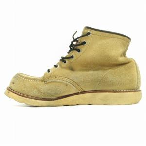 レッドウィング　redwing ベージュ スエード ワークブーツ　犬タグ 未使用品【REDWING】レッドウィング アイリッシュセッター 四角犬タグ