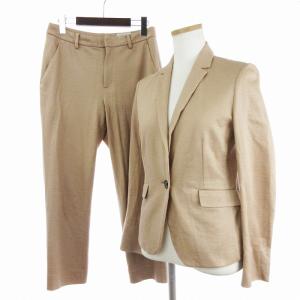 セットアップ スーツ ラミー テーラードジャケット テーパードパンツ リネン ベージュ系 38 M相当