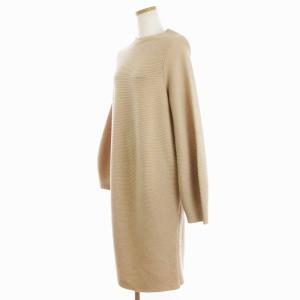 Drawer クルーネック ワンピース ニット コクーンライン ウール カシミヤ混 6526-105-0862 ベージュ 1 M位