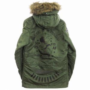 ALPHA INDUSTRIES インダストリーズ N3B フライトジャケット コート ミリタリー プリント 20194-621 カーキ S