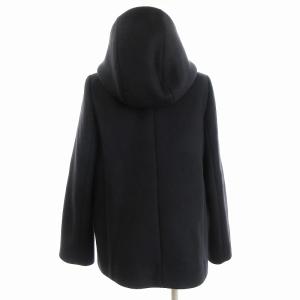 BEAUTY&YOUTH UNITED ARROWS フード＆ノーカラー ショートコート 1625-126-4238 濃紺 ダークネイビー M アウター