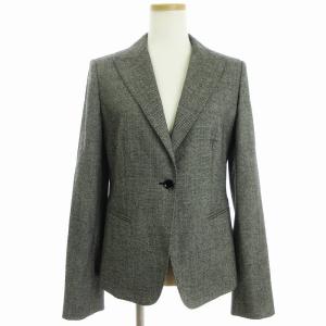 白タグ テーラード ジャケット シングル 1B ブレザー グレー系 40 M位 GY04