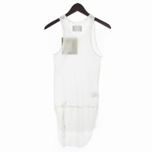 TAKAHIROMIYASHITATheSoloIst. タグ付き ロング タンクトップ s.0035a オフホワイト XS 小さいサイズ