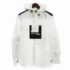 eYe JUNYA WATANABE MAN ブルックスブラザーズ フーデッド シャツ パーカー WO-B904-100 ホワイト XS