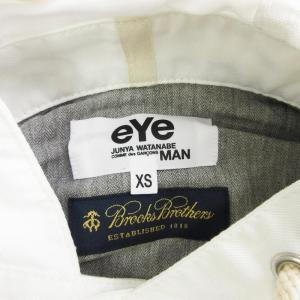 eYe JUNYA WATANABE MAN ブルックスブラザーズ フーデッド シャツ パーカー WO-B904-100 ホワイト XS