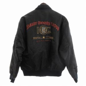 HARLEY DAVIDSON フライトジャケット 中綿 ブルゾン HG002-9602DC 黒 ブラック M