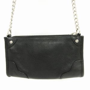 COACH チェーン ショルダーバッグ レザー クロスボディ F52646 黒 ブラック GY14