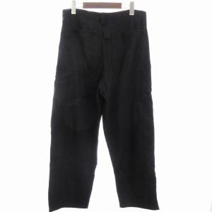 Y's ブラック ルースジーンズ デニムパンツ ワイド 黒 1 S相当