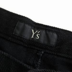 Y's ブラック ルースジーンズ デニムパンツ ワイド 黒 1 S相当