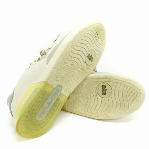 COACH スニーカー ローカット シティーソールコート レザー G4943 ベージュ グレー系 US8D 26cm相当 AA