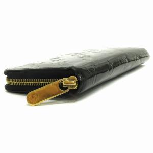 LOUIS VUITTON ヴェルニ ジッピーウォレット M90075 ラウンドファスナー 長財布 黒 ブラック系
