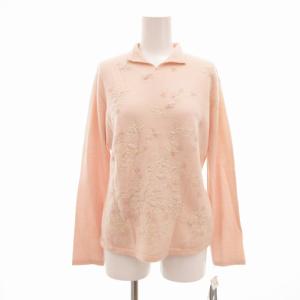 美品 Leilian レースドッキング カットソー Tシャツ 大きいサイズ 13