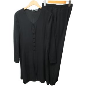 セットアップ フォーマルスーツ スラックス シルク100％ イタリア製 黒 ブラック 38 Mサイズ 1228