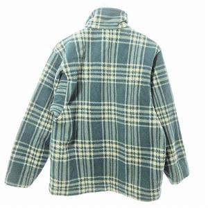 Columbia フリース ジャケット ジップアップ チェック柄 緑 S 1228 EC