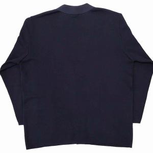 Salvatore Ferragamo ヴィンテージ ヴァラボタン カーディガン ニット 羽織り オーバーサイズ ウール イタリア製 ネイビー L 0129