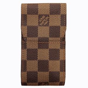 エテュイシガレット ダミエ シガレットケース タバコケース フランス製 N63024 ブラウン 0106