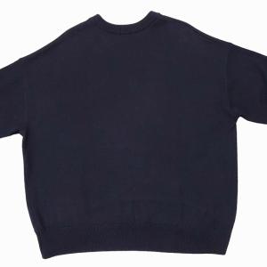 EVERYDAY I LIKE 21SS 21-080-500-8130-1-0 ベーシックニット セーター オーバーサイズ 長袖 ネイビー F 0107