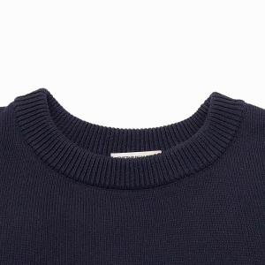 EVERYDAY I LIKE 21SS 21-080-500-8130-1-0 ベーシックニット セーター オーバーサイズ 長袖 ネイビー F 0107