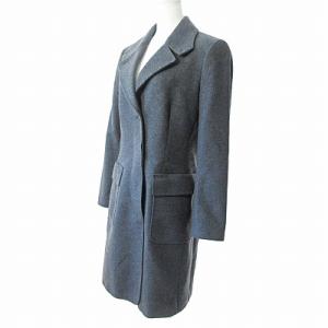 Max Mara 銀タグ チェスターコート ジャケット ウール グレー 42 0213