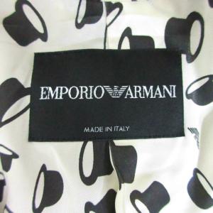 EMPORIO ARMANI スカートスーツ ジャケット セットアップ ビジネス カジュアル 36 約S-M 黒 ブラック