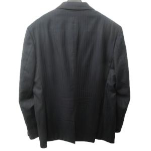 Loro Piana テーラードジャケット ブレザー Super130's シャドーストライプ 総裏 本切羽 紺 ネイビー AB8 約3L 0308