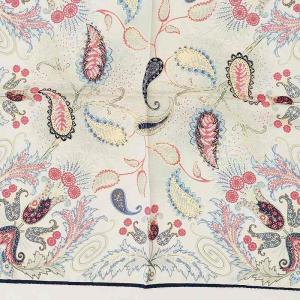 ETRO スカーフ チーフ ペイズリー 総柄 イタリア製 マルチカラー オフホワイト系 0303