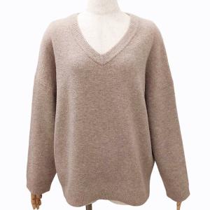 EVERYDAY I LIKE 20AW Boucle Vネックプルオーバー ニット セーター 20080500808030 ベージュ 0326