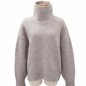 Deuxieme Classe 22AW JADE MIDI タートルネックプルオーバー ニット セーター カシミヤ 22080500425030 グレー