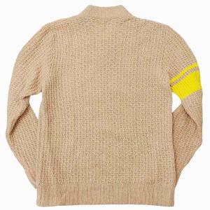 LOEWE ニット セーター Vネック 長袖 ワッフル生地 ウール 17152832101 ベージュ M