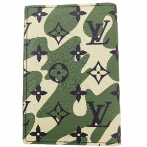 LOUIS VUITTON × 村上隆 M58027 モノグラム フラージュ クーベルテュール パスポートケース カモフラ
