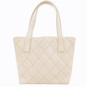 CHANEL ヴィンテージ ワイルドステッチ マトラッセ ハンドバッグ 7番台 ココマーク ホワイト