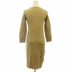 Max Mara 白タグ ニットワンピース セーター 茶 ブラウン 約S-M