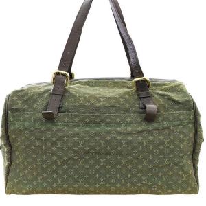 LOUIS VUITTON M42321 モノグラム ミニ ルイーズ ボストンバッグ キャンバス グリーン