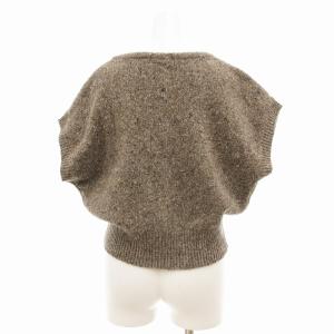 美品 23AW OLIVETTE ニットベスト ショート丈 フレンチスリーブ 美品 23AW OLIVETTE ニットベスト ショート丈 フレンチスリーブ