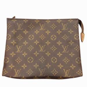 M47542 モノグラム ポシェット トワレット 26 ポーチ 化粧ポーチ 小物入れ セカンドバッグ 茶 ブラウン 0912