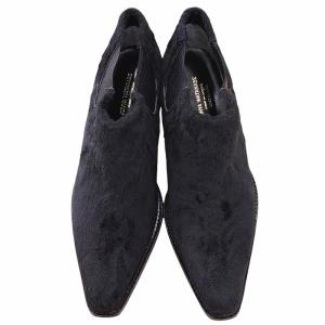 JUNYA WATANABE コムデギャルソン COMME des GARCONS チェルシーブーツ サイドゴアブーツ ブーティ ハラコ レザー 黒 ブラック