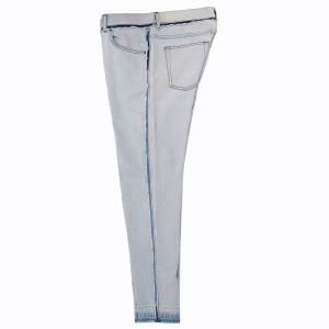 DOLCE&GABBANA デニム ジーンズ ジーパン パンツ ダメージ加工 カットオフ ロゴ 水色 ライトブルー 48 約M 1006