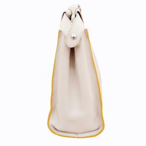 FENDI ピーカブー 2WAY ハンドバッグ グレー イエロー