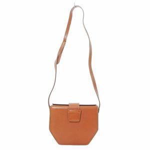 FENDI ヴィンテージ 2WAY ショルダーバッグ レザー ロゴ型押し ブラウン 茶 1009