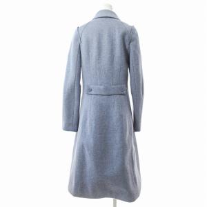 MARC JACOBS 美品 ステンカラーロング コート ジャケット ウール 4 グレー 1018