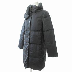 kate spade new york リボン ダウンコート ジャケット ダブルジップ XS 黒 1022