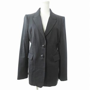 BURBERRY LONDON テーラードジャケット ブレザー ノバチェック裏地 ウール 42 黒 1101