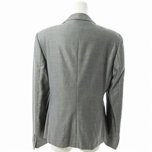 Max Mara テーラードジャケット ブレザー ウール 44 グレー 1030
