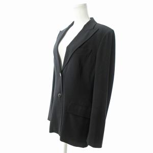Max Mara 美品 テーラードジャケット ブレザー ウール 42 黒 1030