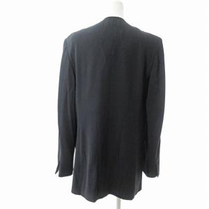 Max Mara ノーカラージャケット ブレザー ロング 44 黒 1101