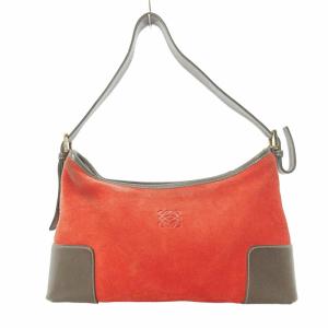 ショルダーバッグ ワンショルダー スウェード レザー ロゴ レッド 赤 1030