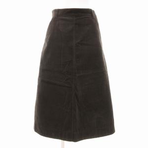 美品 23AW DRY COTTON NEEDLECORD SKIRT コーデュロイスカート フレア ロング 595-3232501