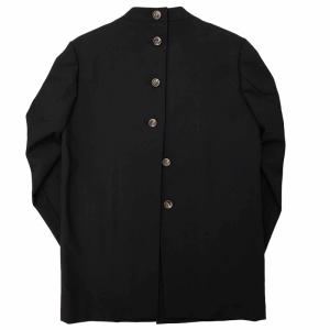 エンフォルド コットン麻 ジャケット ハイツイスト ブラックMサイズ